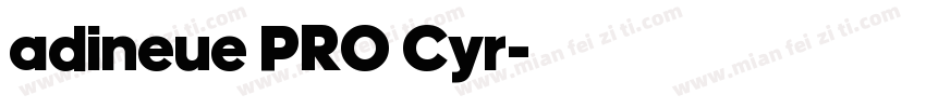 adineue PRO Cyr字体转换